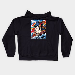 japanese anime character poster Kids Hoodie